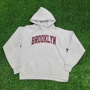Vintage LEE Brooklyn Hoodie Womens Medium 19x23 Gray